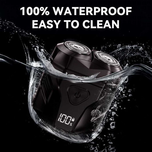 Waterproof Rechargeable Portable Shaver with Multi-Functional Display